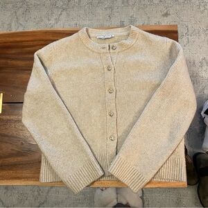 Abercrombie Oatmeal Cardigan Sweater